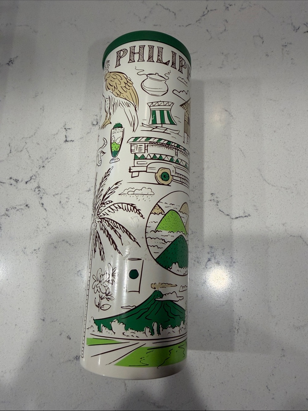 Philippines Starbucks Stainless Tumbler Bottle 16oz Been There Series NEW travel - Picture 5 of 9